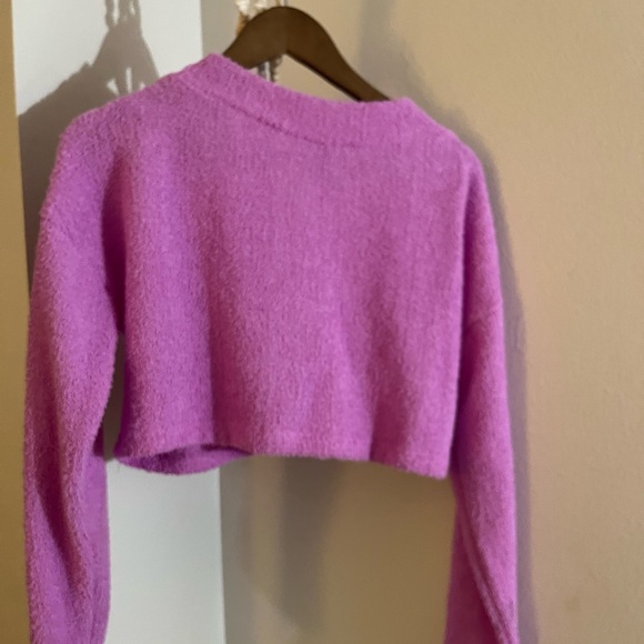Pink Fluffy Cardigan - Picture 2 of 3